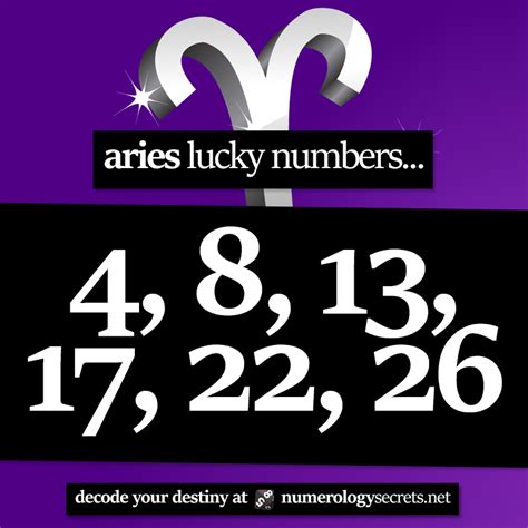 Play them again! The Winning <b>Numbers</b> Horoscope for today, January 30, 2023. . Aries lucky numbers